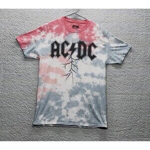 AC/DC Lightning Tie Dye T-Shirt Size Small